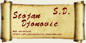 Stojan Đonović vizit kartica